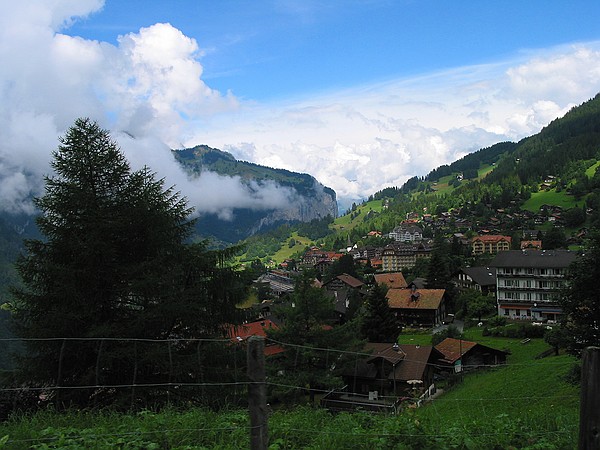 View from the train as we head up the Jungfraujoch